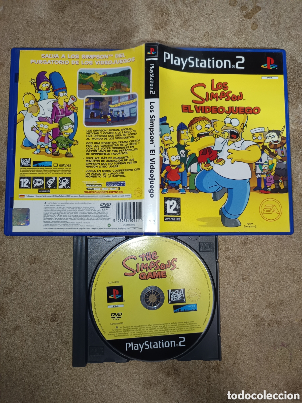 Videojuegos y Consolas: PS2 LOS SIMPSONS EL VIDEOJUEGO PAL ESP SIN MANUAL