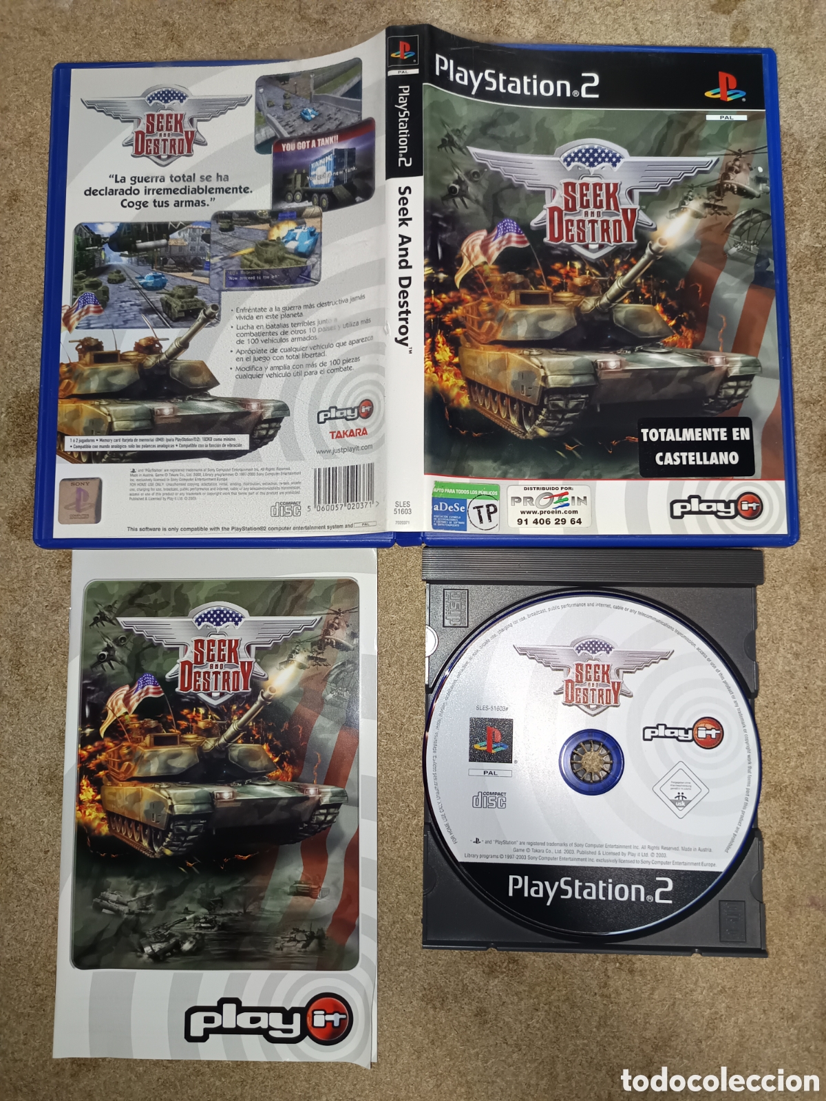 Videojuegos y Consolas: PS2 SEEK AND DESTROY PAL ESP COMPLETO