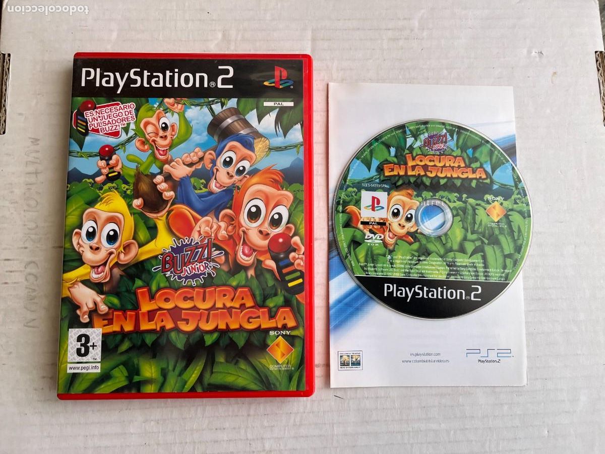 Videojuegos y Consolas: BUZZ JUNIOR LOCURA EN LA JUNGLA PS2 PLAYSTATION 2 PLAY STATION TWO KREATEN