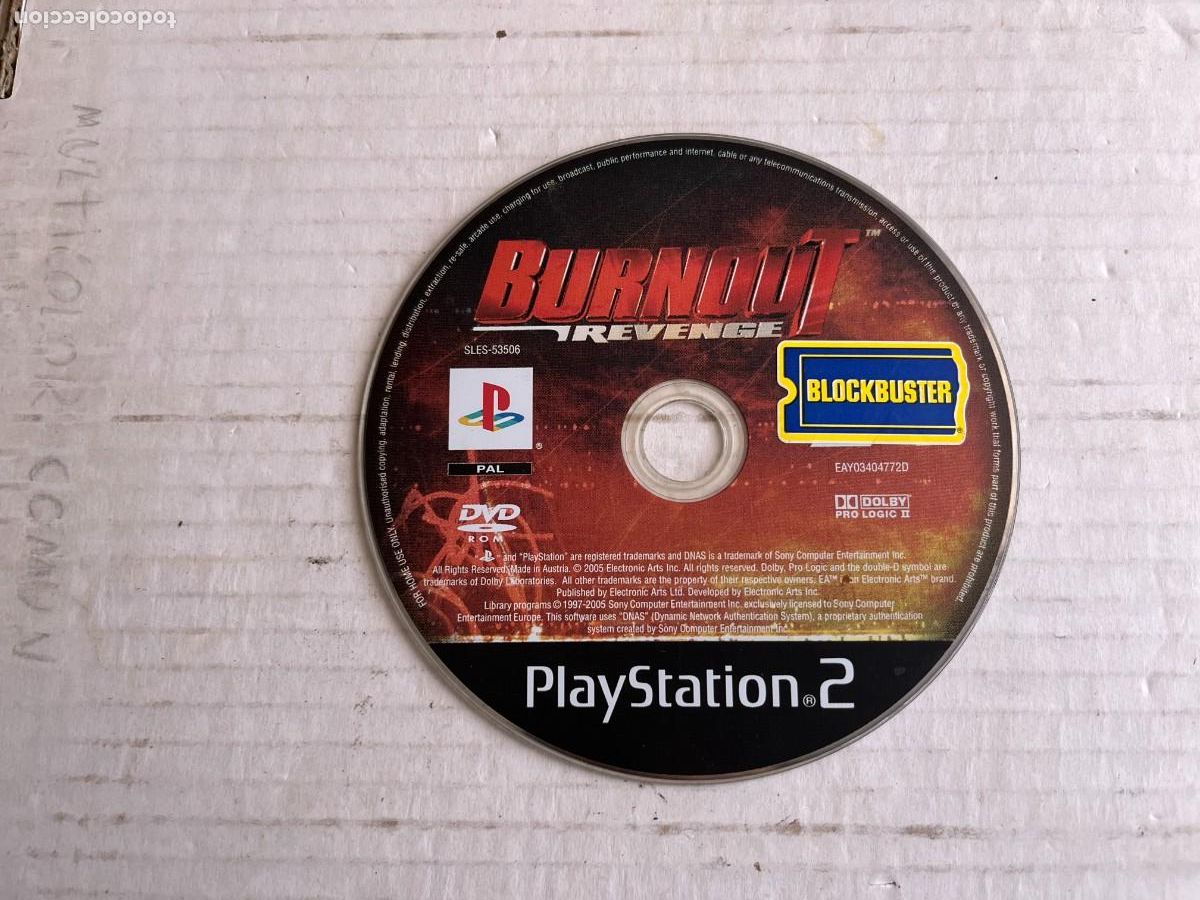Videojuegos y Consolas: BURNOUT REVENGE - PS2 PLAYSTATION 2 PLAY STATION TWO KREATEN