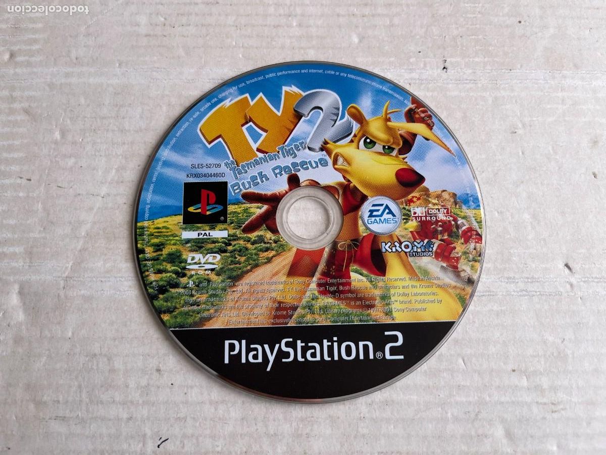 Videojuegos y Consolas: TY 2 BUSH RESCUE TASMANIAN TIGER - PS2 PLAYSTATION 2 PLAY STATION TWO KREATEN