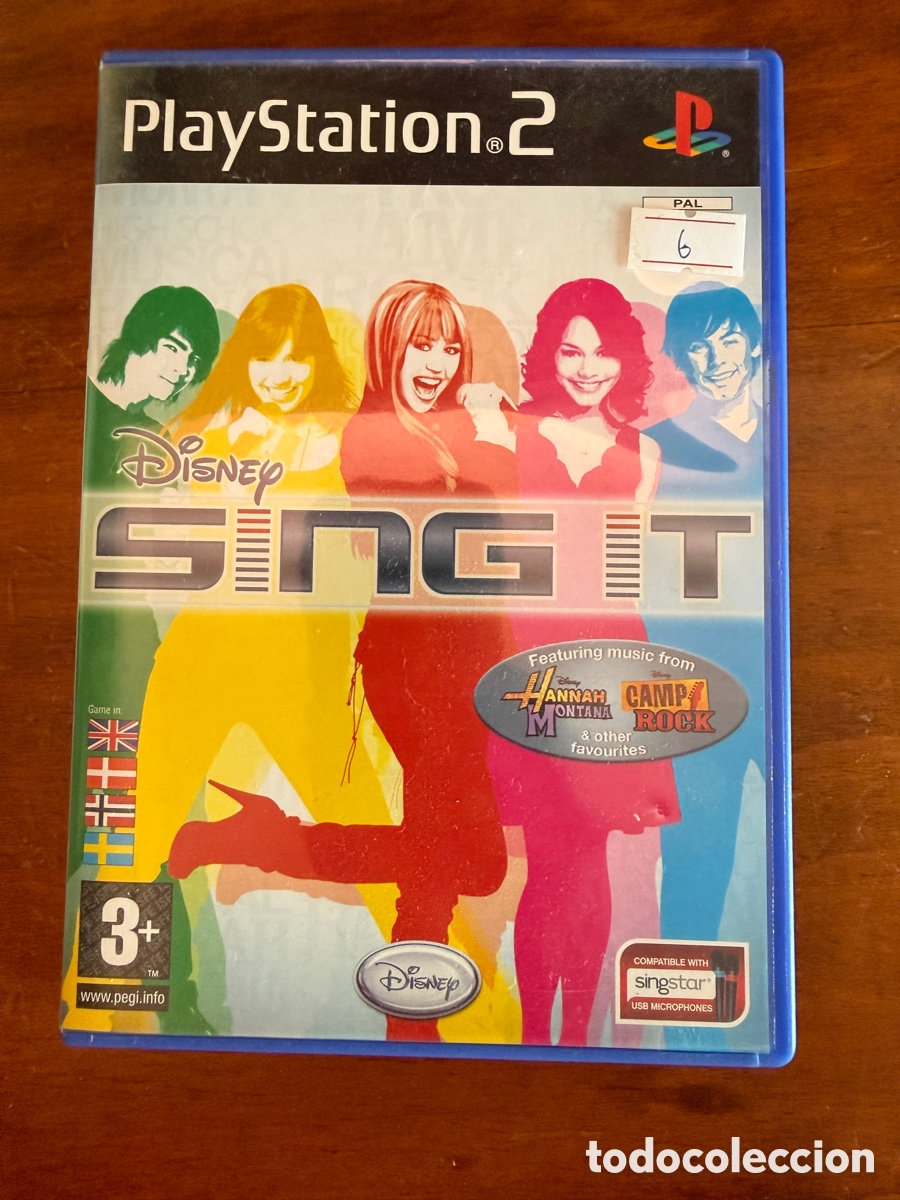 Videojuegos y Consolas: Disney Sing It PS2 completo | Hannah Montana Camp Rock