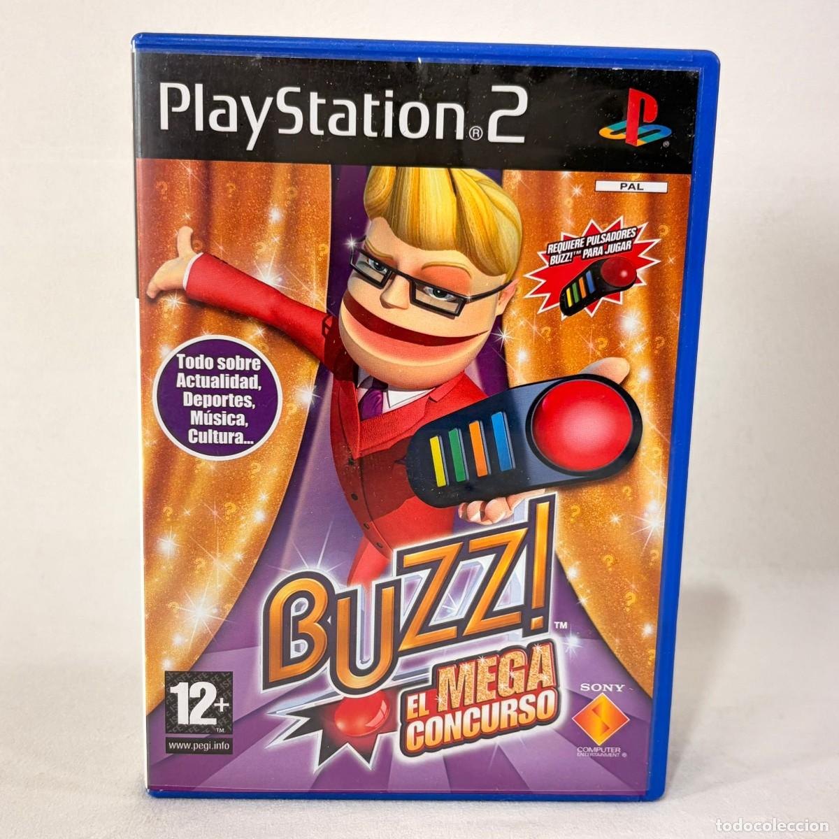 Videojogos e Consolas: VIDEOJUEGO PLAYSTATION 2 - PS2 - BUZZ! EL MEGA CONCURSO + CAJA + INSTRUCCIONES