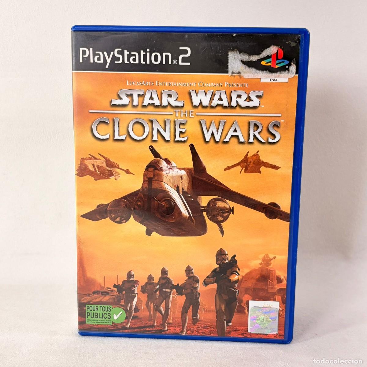 Videojuegos y Consolas: VIDEOJUEGO PLAYSTATION 2 - PS2 - STAR WARS THE CLONE WARS + CAJA + INSTRUCCIONES