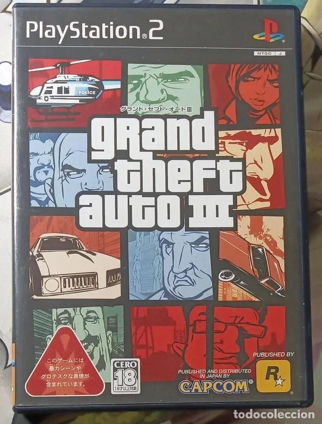 Videojogos e Consolas: Grand Theft Auto III para Playstation 2 en japon&eacute;s + Mapa