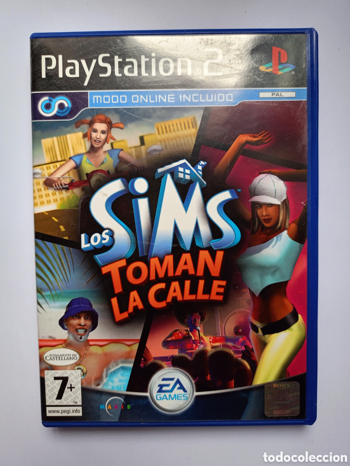 Videojogos e Consolas: Solo caja y manual LOS SIMS - TOMAN LA CALLE - PLATINUM - PLAY STATION 2 - PS2