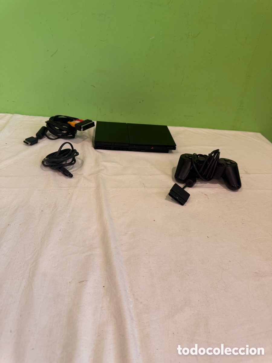 Videojogos e Consolas: Consola Sony PlayStation 2 PS2 Slim original completa con mando y cables &ndash; Funcionando perfectamente