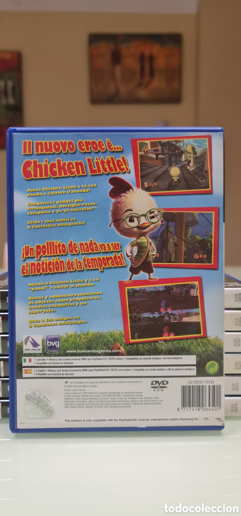 Videojuegos y consolas: Chicken Little PS2 PAL Espa&ntilde;a - Foto 3