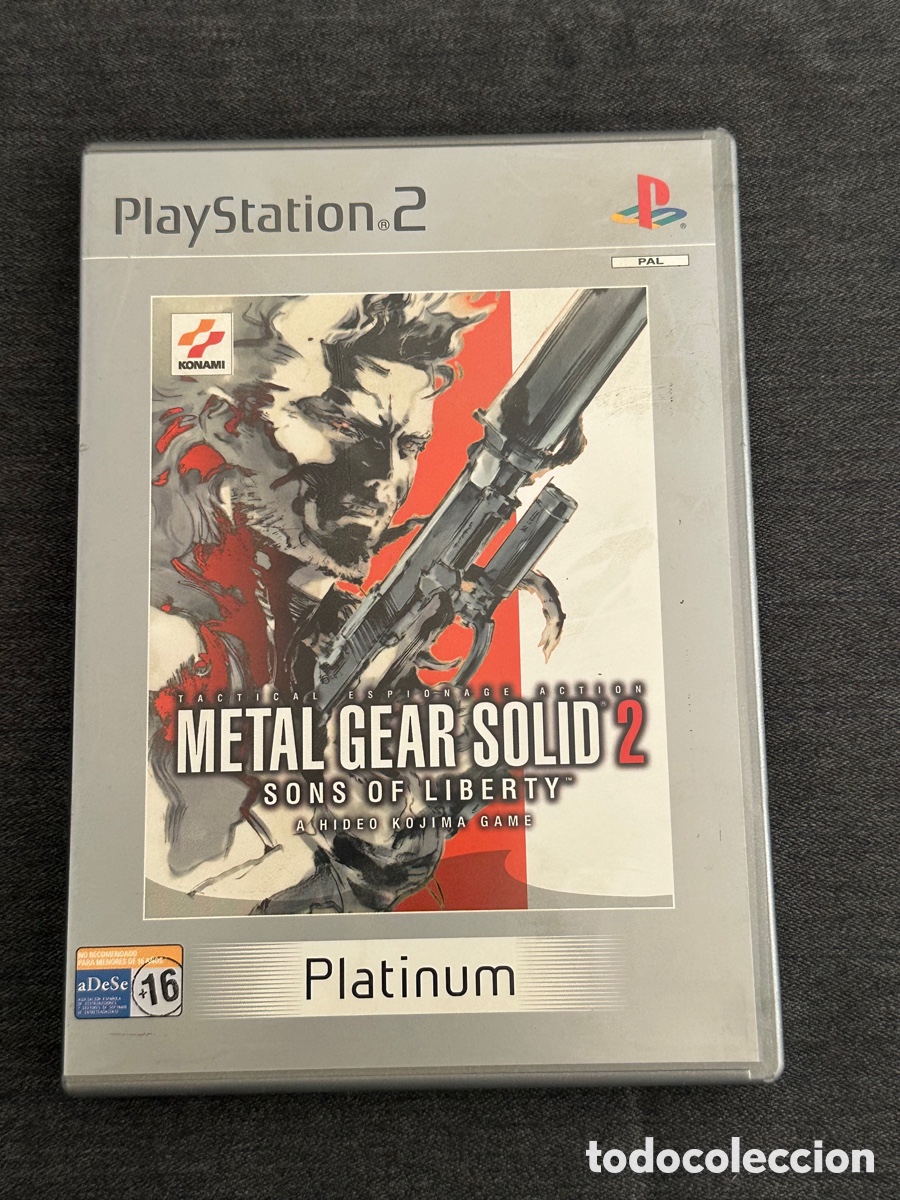 Videojuegos y Consolas: Videojuego Metal Gear Solid 2: Sons of Liberty en su edici&oacute;n Platinum para PlayStation 2