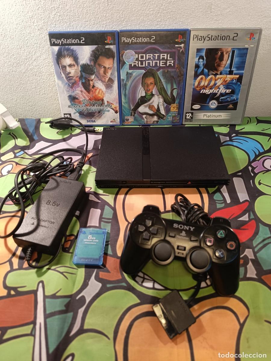 Videojuegos y Consolas: Consola Ps2 Slim completa + juegos y memory !!