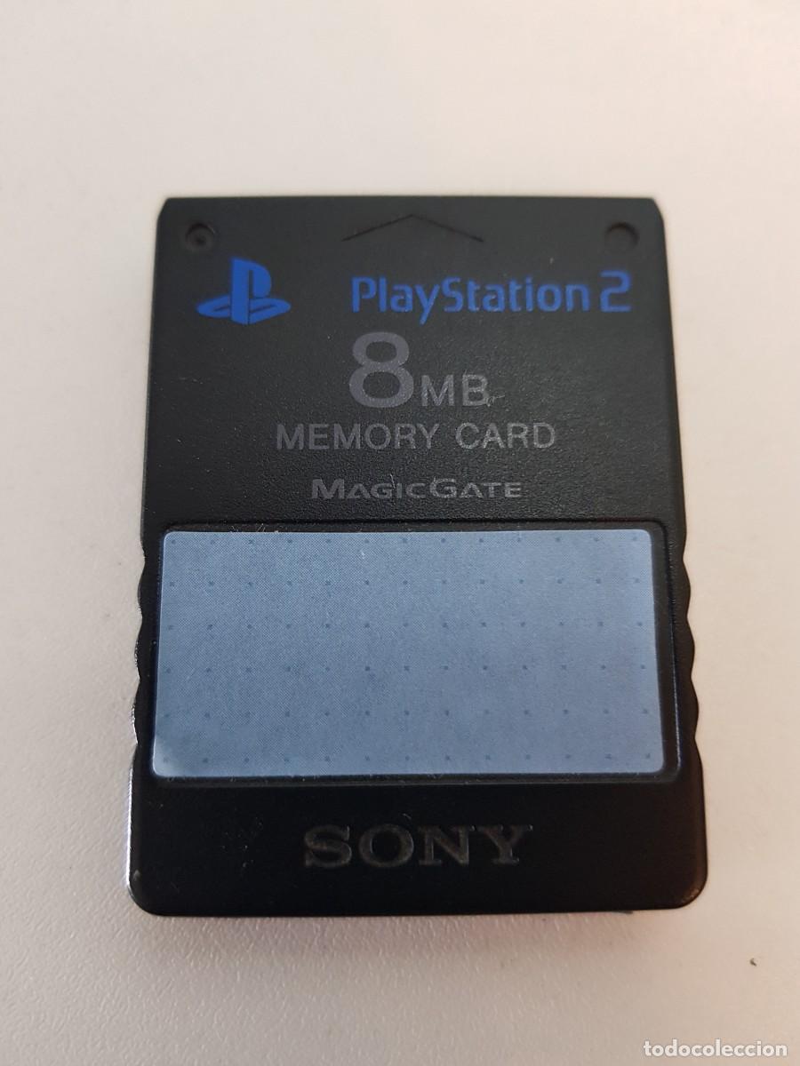 Videojuegos y Consolas: Memory Card 8 MB Sony PlayStation 2 Original MagicGate Negra