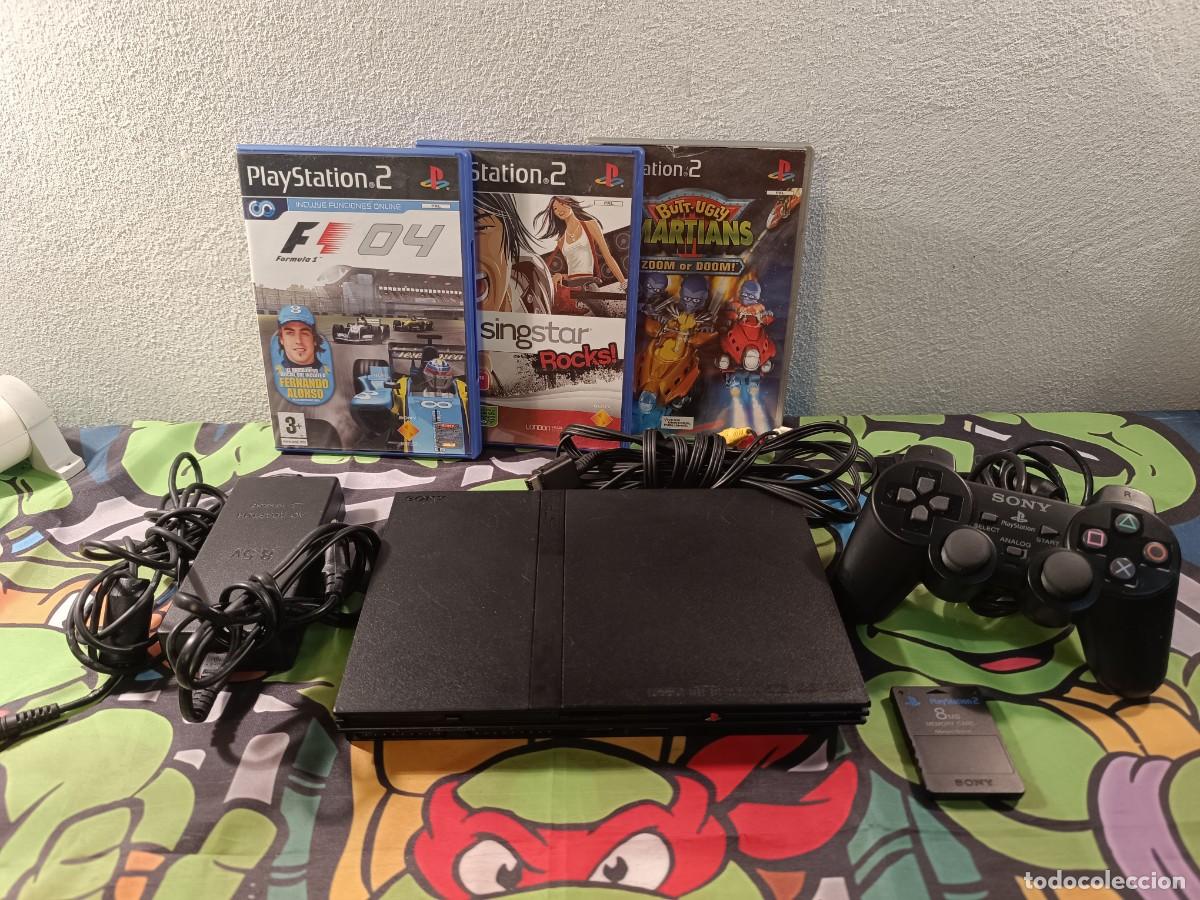 Videojuegos y Consolas: Consola Ps2 Slim con juegos y accesorios Perfecta!