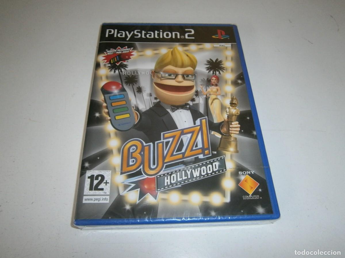Videojuegos y Consolas: BUZZ! HOLLYWOOD PLAYSTATION 2 PAL ESPA&Ntilde;A NUEVO PRECINTADO