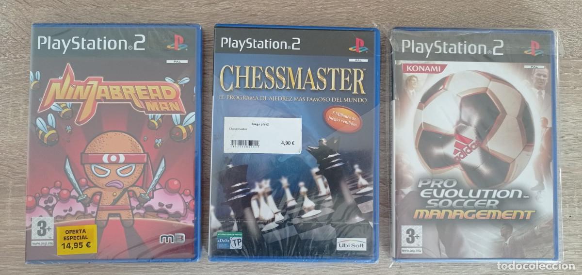 Videojuegos y Consolas: Ninjabread Man + Chessmaster + Pro Evolution Soccer Management (PlayStation 2 PS2)