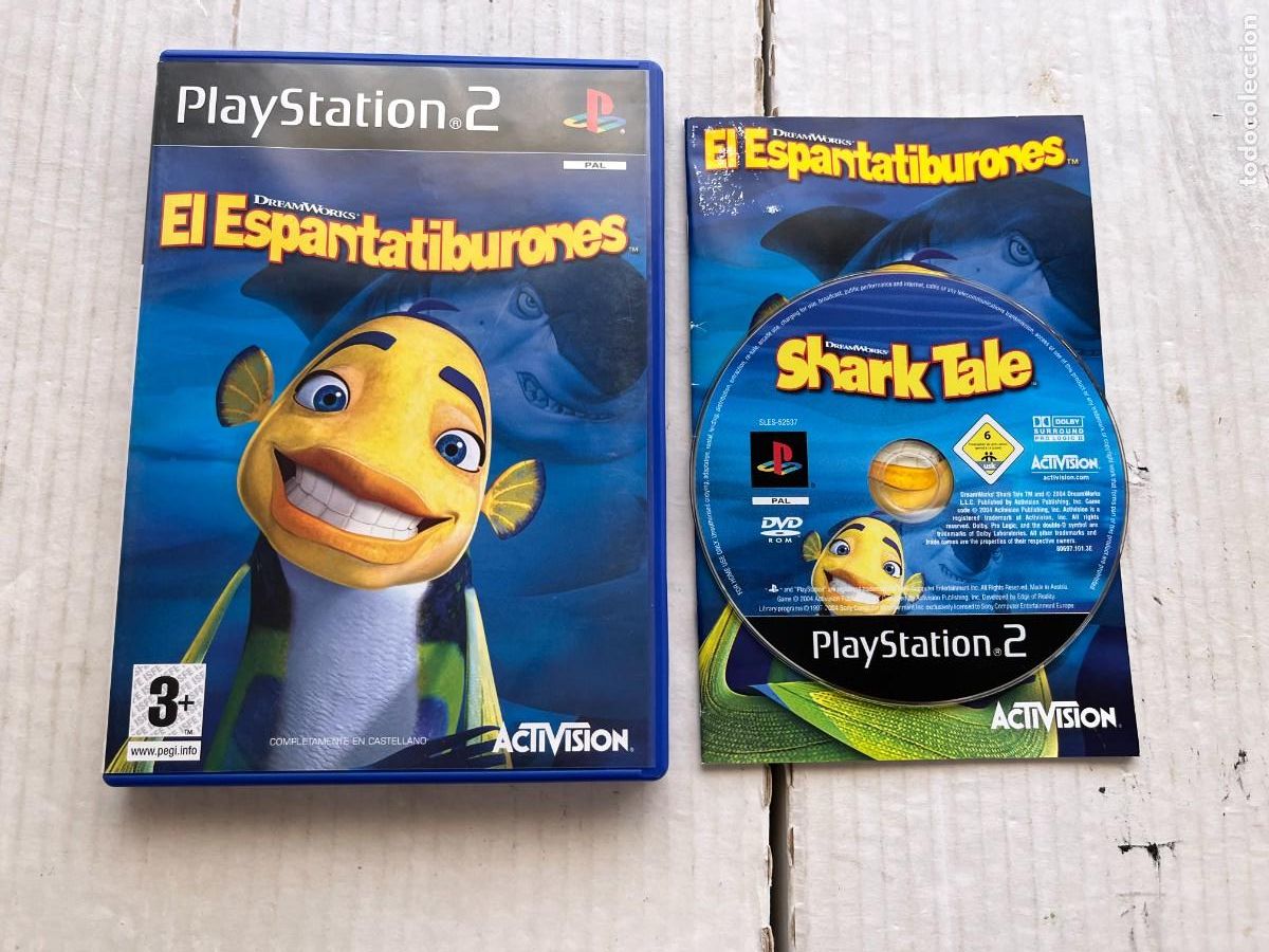 Videojuegos y Consolas: EL ESPANTATIBURONES SHARK TALE - PS2 PLAYSTATION 2 PLAY STATION TWO KREATEN