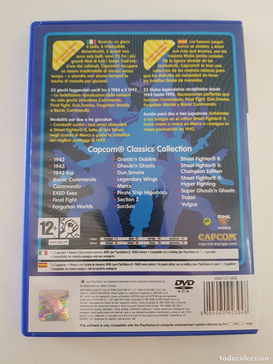 Videojuegos y consolas: Capcom Classics Collection PS2 PAL Espa&ntilde;a Completo PlayStation 2 - Foto 2