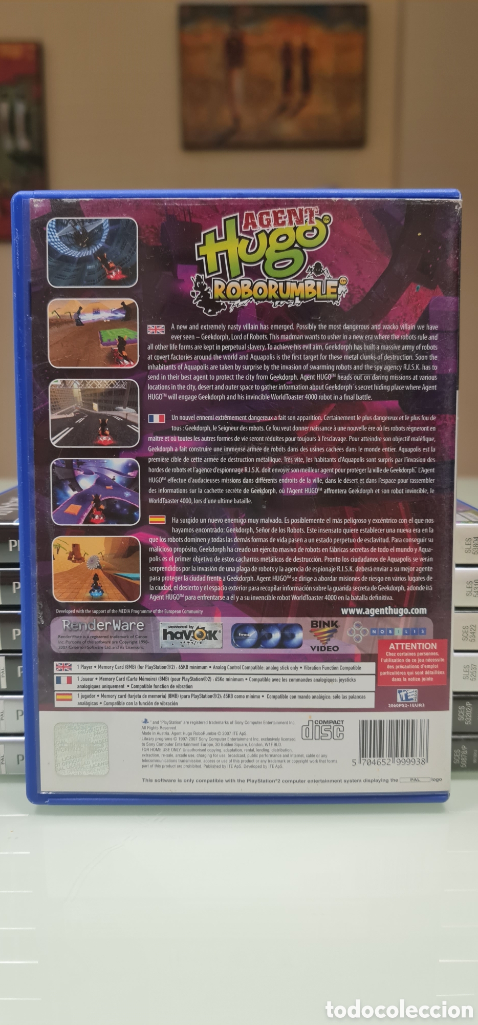Videojuegos y consolas: Agent Hugo Roborumble PS2 - Foto 3
