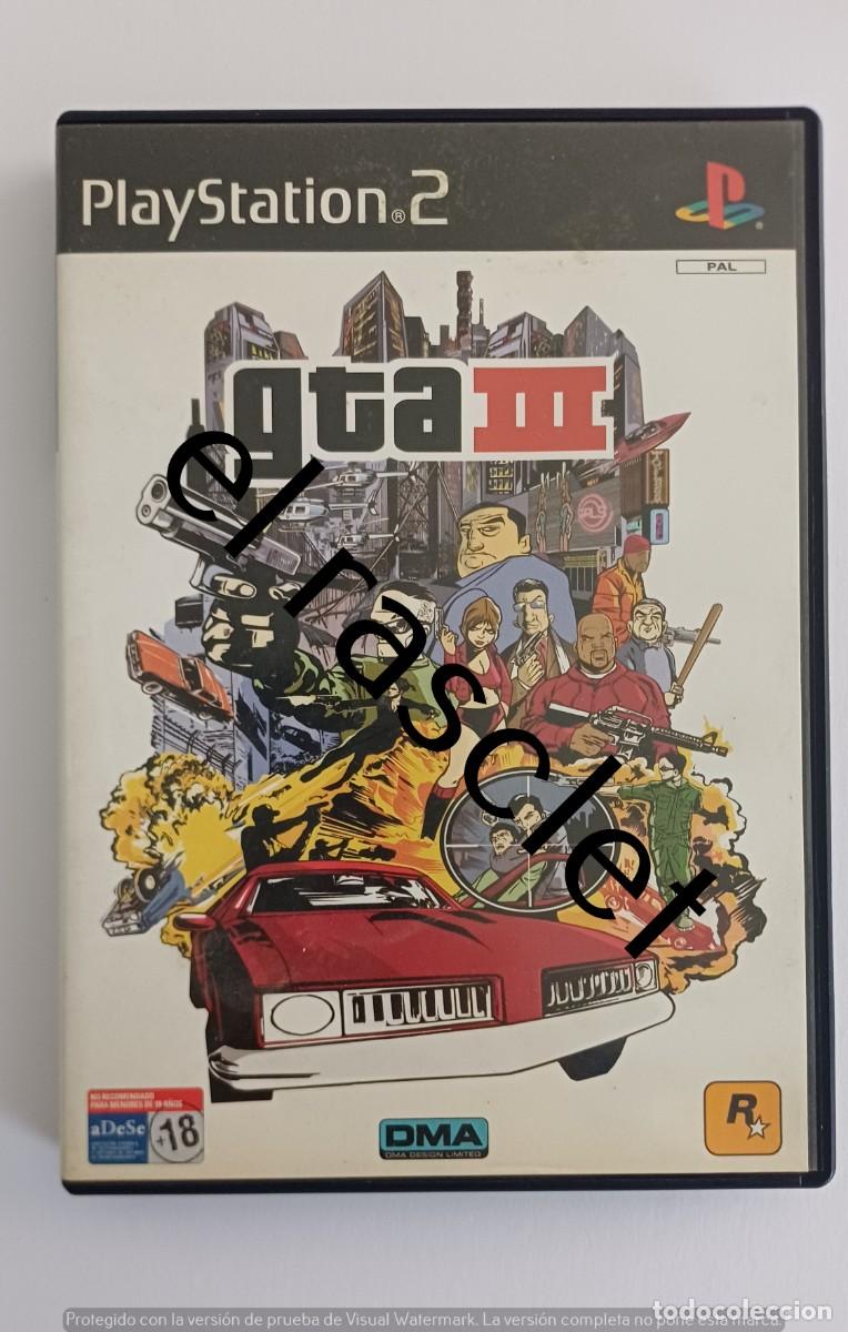 Videojuegos y Consolas: CAJA VACIA PLAY STATION 2 -GTA III - CONTIENE MANUAL