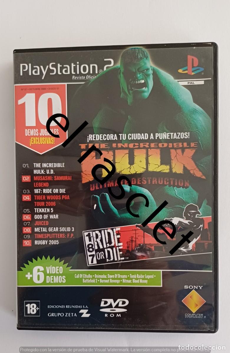 Videojuegos y Consolas: CAJA VACIA PLAY STATION 2 -EL INCREIBLE HULK-