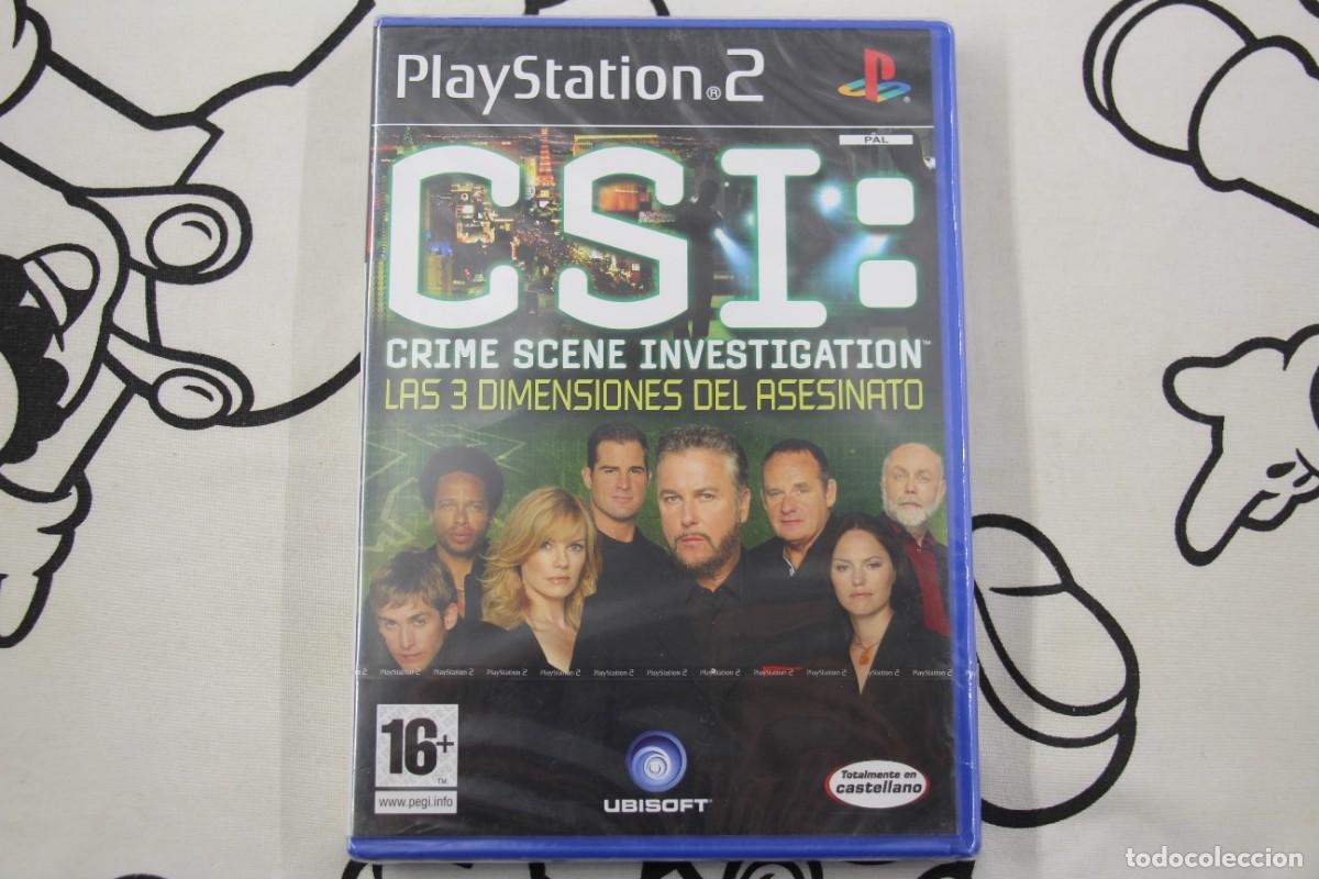 Videojuegos y Consolas: PLAY STATION 2 PS2 CSI LAS 3 DIMENSIONES DEL ASESINATO NUEVO PRECINTADO PAL ESPA&Ntilde;A