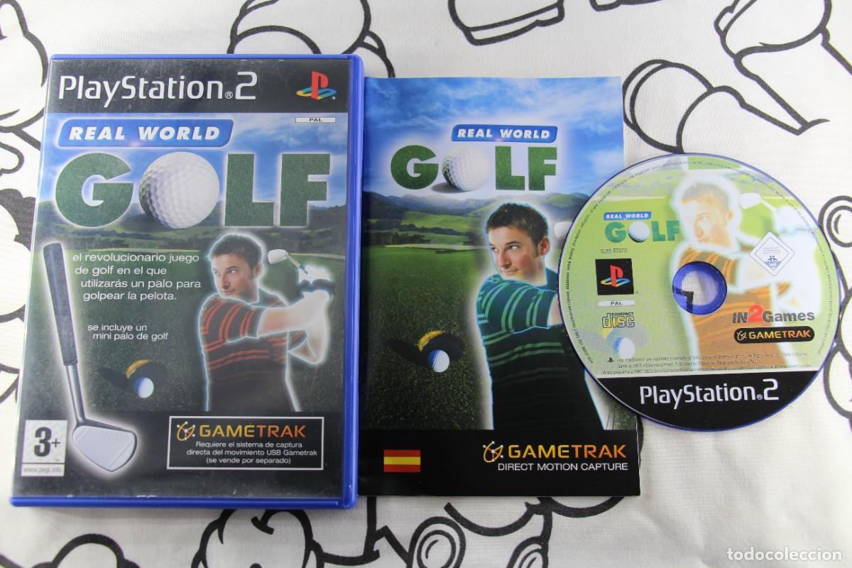 Video Games and Consoles: PLAY STATION 2 PS2 GAMETRAK REAL WORLD GOLF COMPLETO PAL ESPA&Ntilde;A