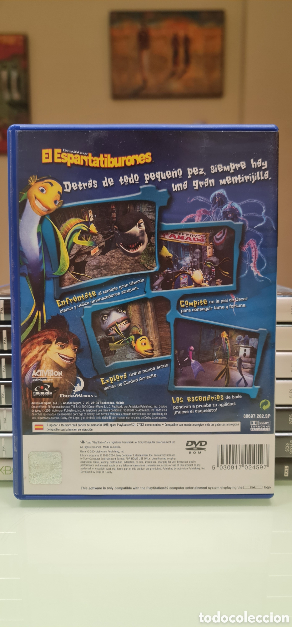 Videojuegos y consolas: El Espantatiburones PS2 PAL Espa&ntilde;a - Foto 3
