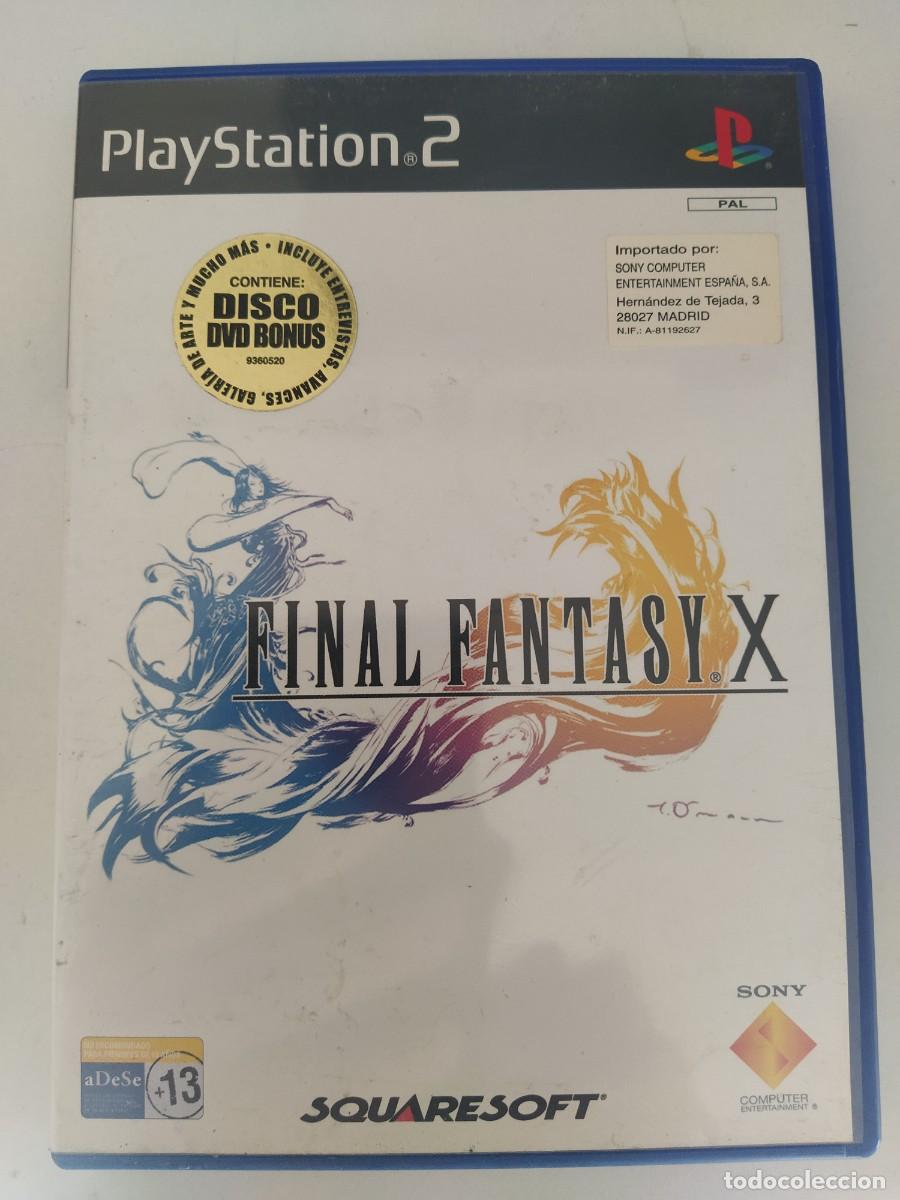 Videojuegos y Consolas: FINAL FANTASY X 10 PS2 PLAYSTATION 2 COMPLETO PAL-ESPA&Ntilde;A , ORIGINAL