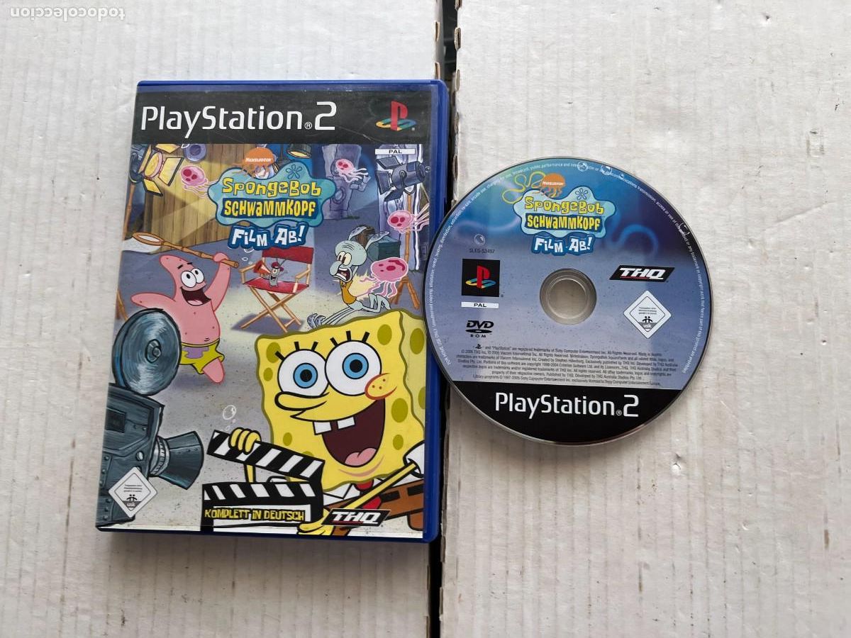 Videojuegos y Consolas: SPONGEBOB SCHWANMMKOPF FILM AB SLES 53497 - PS2 PLAYSTATION 2 PLAY STATION TWO KREATEN