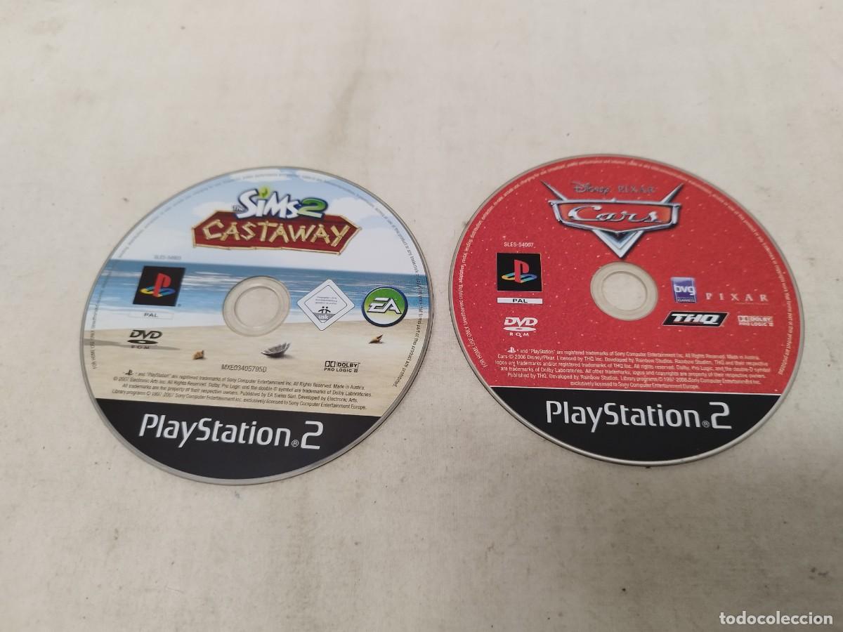 Videojuegos y Consolas: Dos juegos Play 2 con marcas de uso i sin probar. Cars y Sims Castaway.