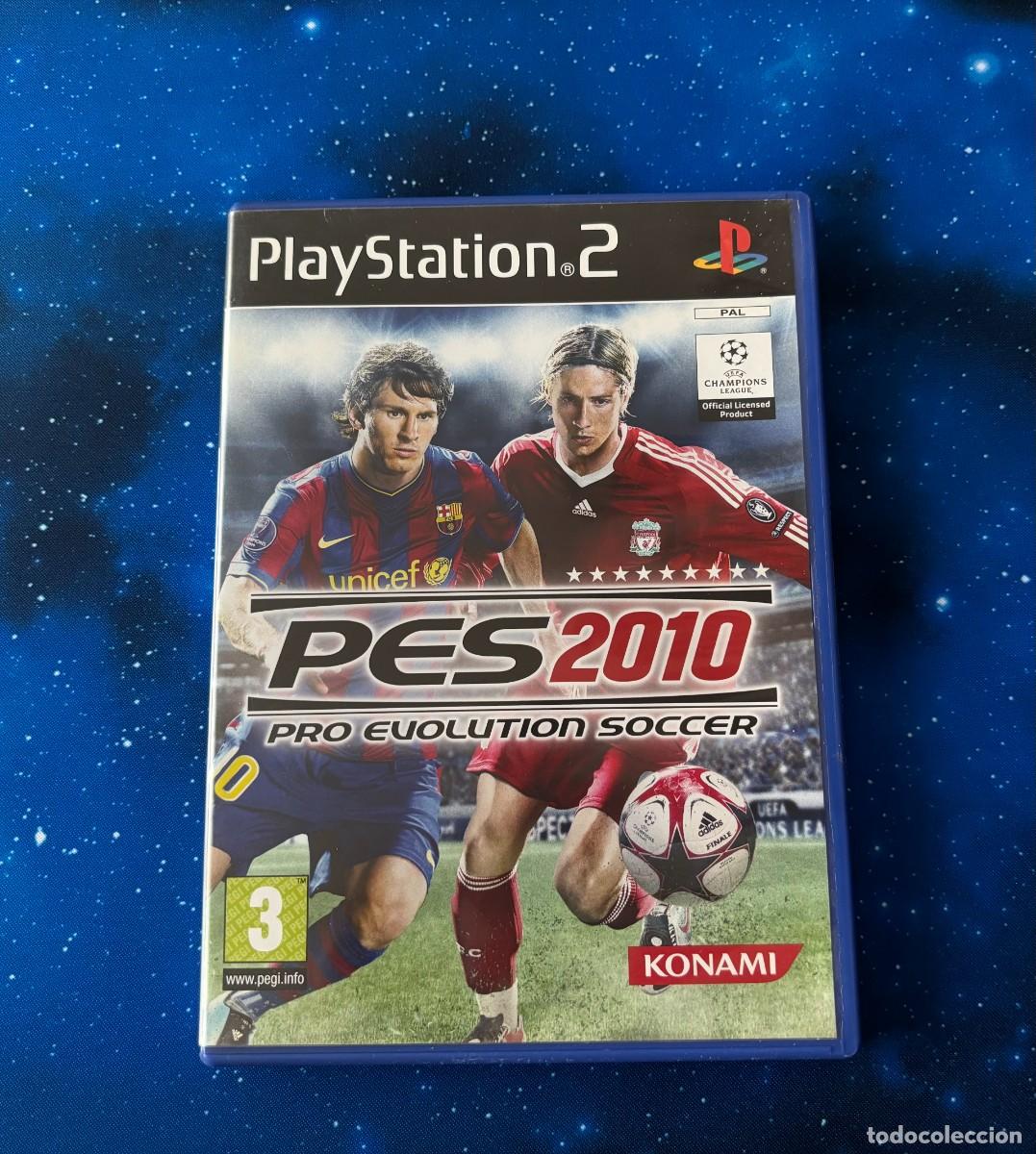Videojuegos y Consolas: PES 2010 Pro Evolution Soccer PS2 Black Label Completo PAL Espa&ntilde;a