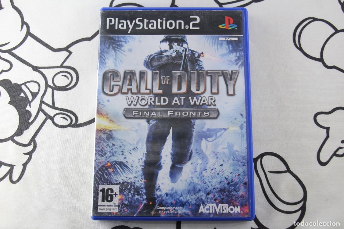 Videojuegos y Consolas: PLAY STATION 2 PS2 CALL OF DUTY WORLD AT WAR FINAL FRONTS MUY BUEN ESTADO PAL ESPA&Ntilde;A