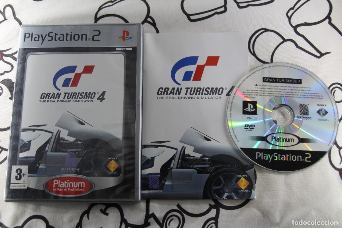 Videojuegos y Consolas: PLAY STATION 2 PS2 GRAN TURISMO 4 PLATINUM MUY BUEN ESTADO PAL ESPA&Ntilde;A