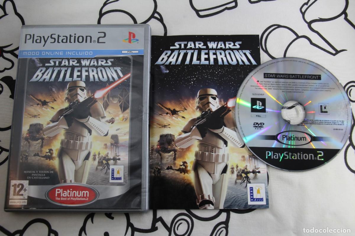 Videojuegos y Consolas: PLAY STATION 2 PS2 STAR WARS BATTLEFRONT PLATINUM MUY BUEN ESTADO PAL ESPA&Ntilde;A