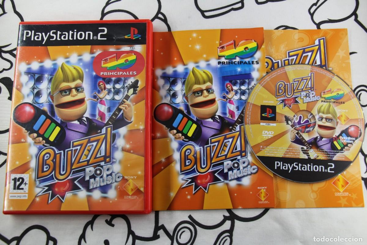 Videojuegos y Consolas: PLAY STATION 2 PS2 BUZZ POP MUSIC 40 PRINCIPALES MUY BUEN ESTADO PAL ESPA&Ntilde;A