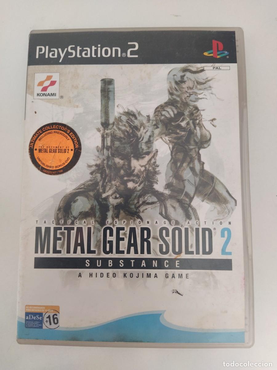 Videojuegos y Consolas: METAL GEAR SOLID 2 SUBSTANCE PS2 PLAYSTATION 2 COMPLETO PAL-ESPA&Ntilde;A PRIMERA EDICION