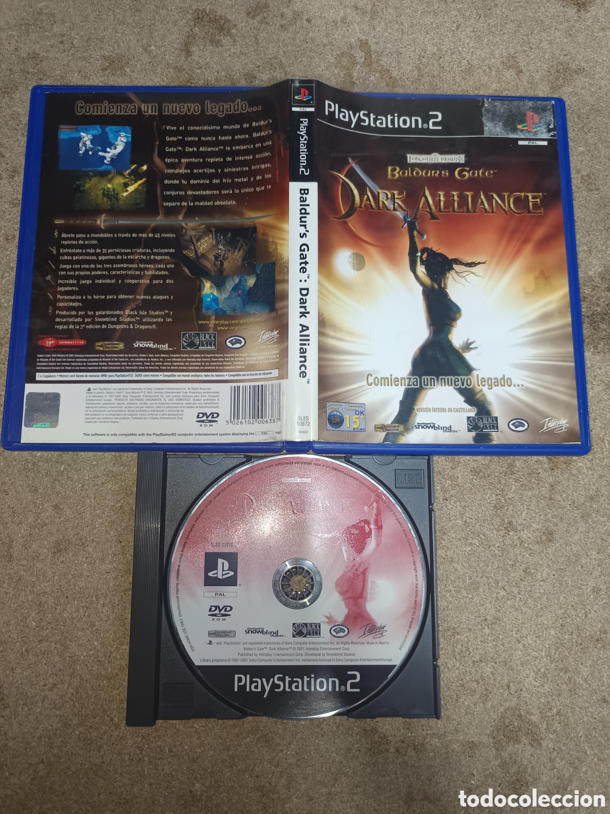 Videojuegos y Consolas: PS2 BALDUR'S GATE DARK ALLIANCE PAL ESP SIN MANUAL