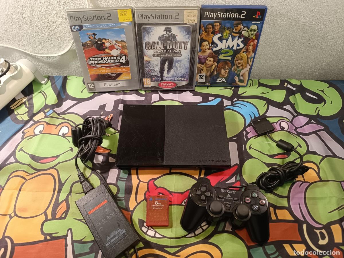 Videojuegos y Consolas: Consola Ps2 Slim con juegos y accesorios