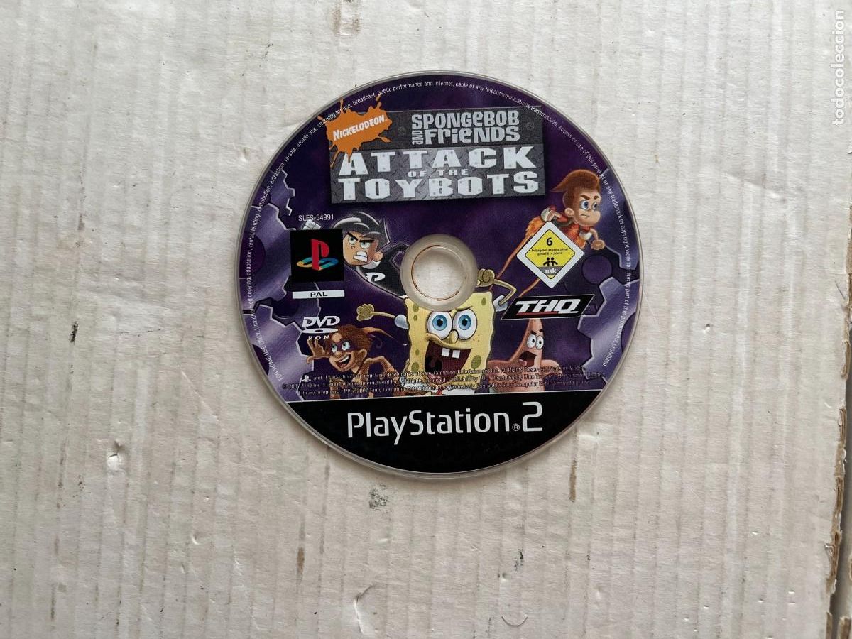 Videojuegos y Consolas: SPONGEBOB AND FRIENDS ATTACK OF THE TOYBOTS - PS2 PLAYSTATION 2 PLAY STATION TWO KREATEN