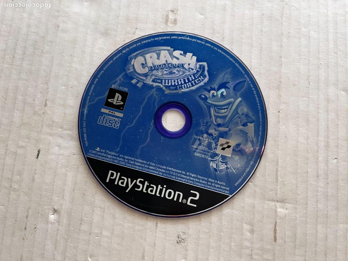 Videojuegos y Consolas: CRASH BANDICOOT THE WRATH CORTEX - PS2 PLAYSTATION 2 PLAY STATION TWO KREATEN