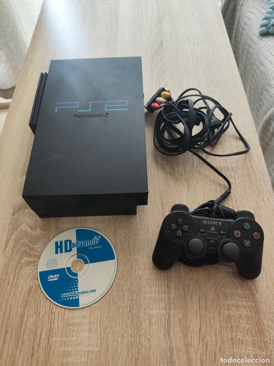 Videojuegos y Consolas: PlayStation 2 FAT Negra + Mando + Disco Duro