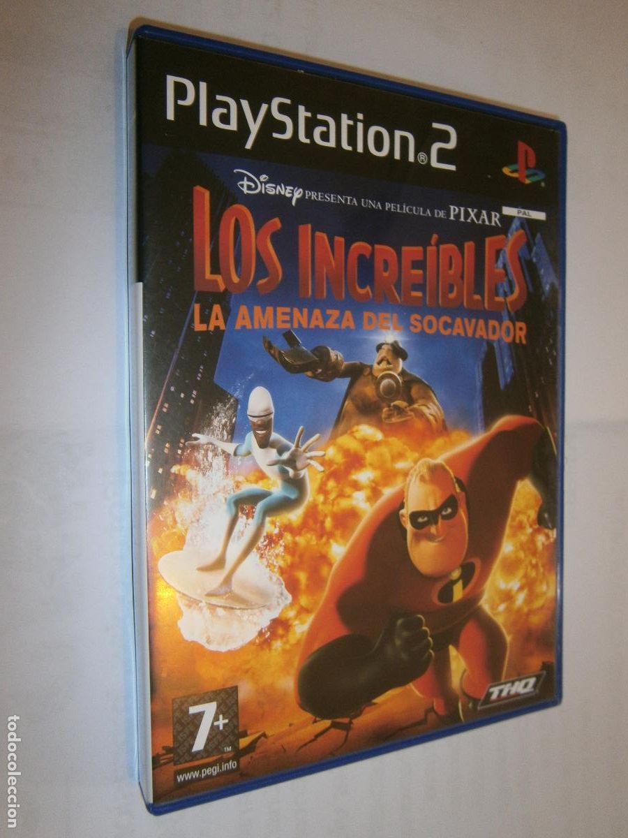 Videojuegos y consolas: ANTIGUO JUEGO PLAYSTATION 2 - LOS INCREIBLES: LA AMENAZA DEL SOCAVADOR