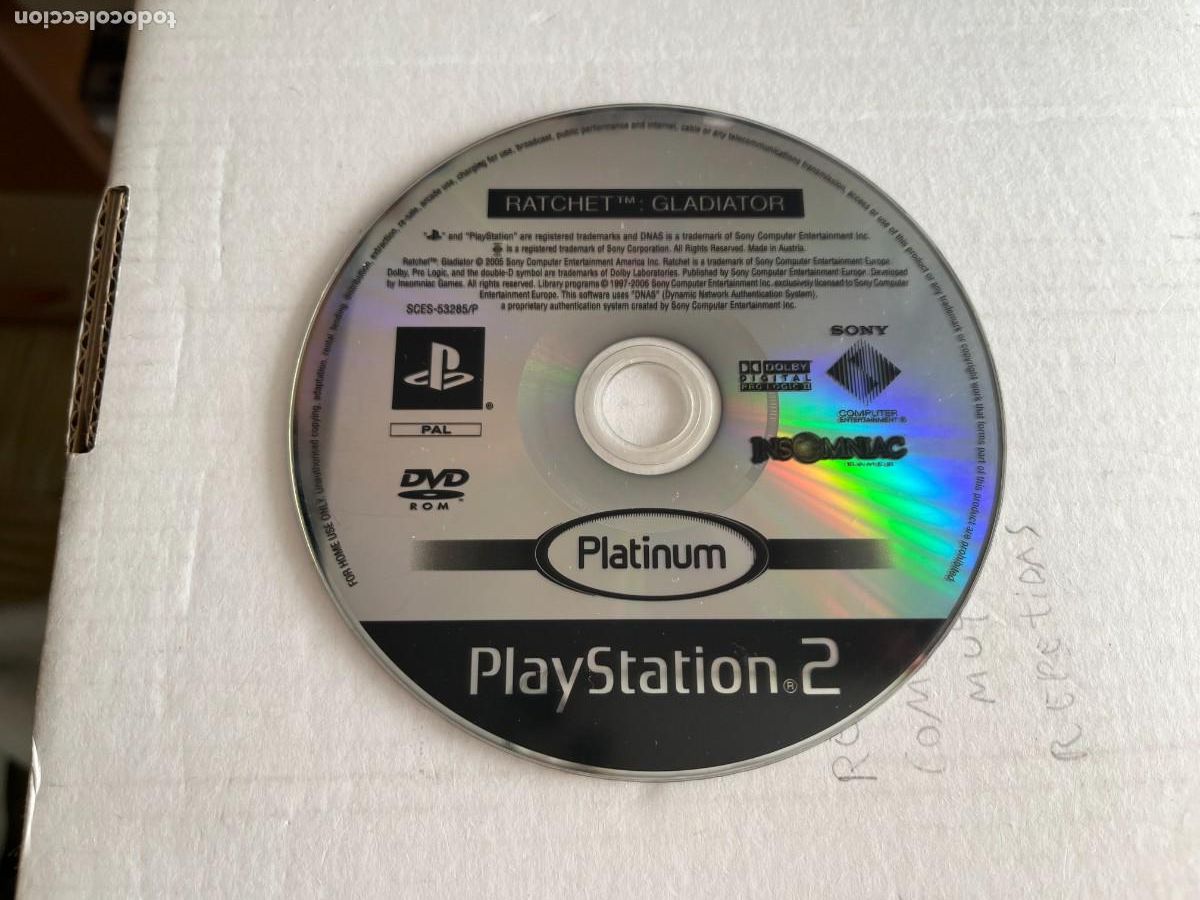 Videojuegos y consolas: RATCHET GLADIATOR PLATINUM - PS2 PLAYSTATION 2 PLAY STATION TWO KREATEN
