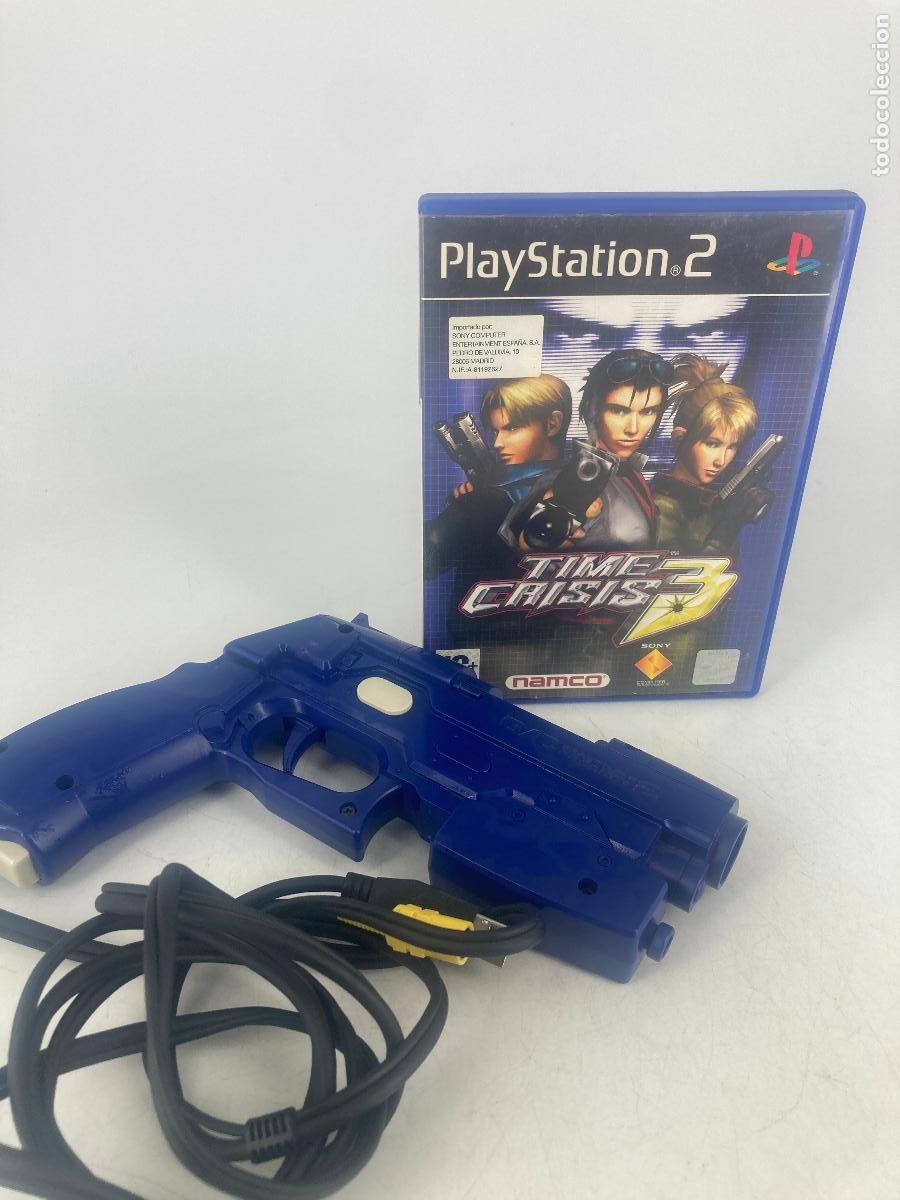 Videojuegos y consolas: PS2 PISTOLA G-CON 2 + TIME CRISIS 3 PAL ESPA&Ntilde;A