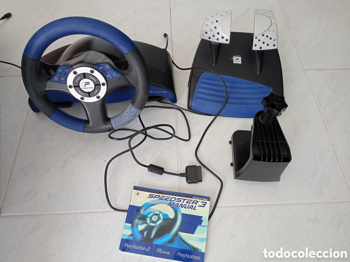 Videojuegos y consolas: VOLANTE Y PEDALES SPEEDSTER 3 PLAYSTATION2 CON SU CAJA