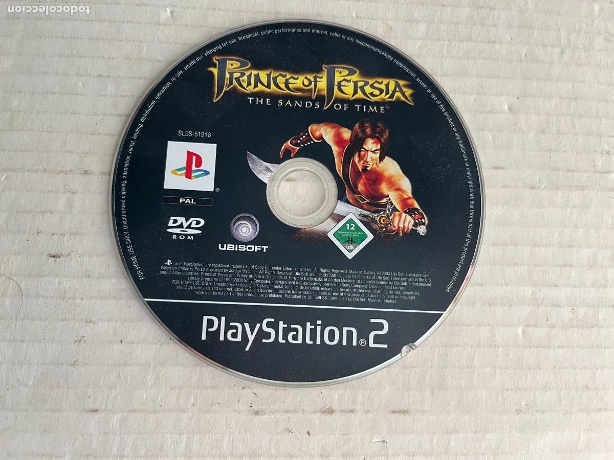 Videojuegos y consolas: PRINCE OF PERSIA THE SANDS OF TIME ARENAS DEL TIEMPO - PS2 PLAYSTATION 2 PLAY STATION TWO KREATEN