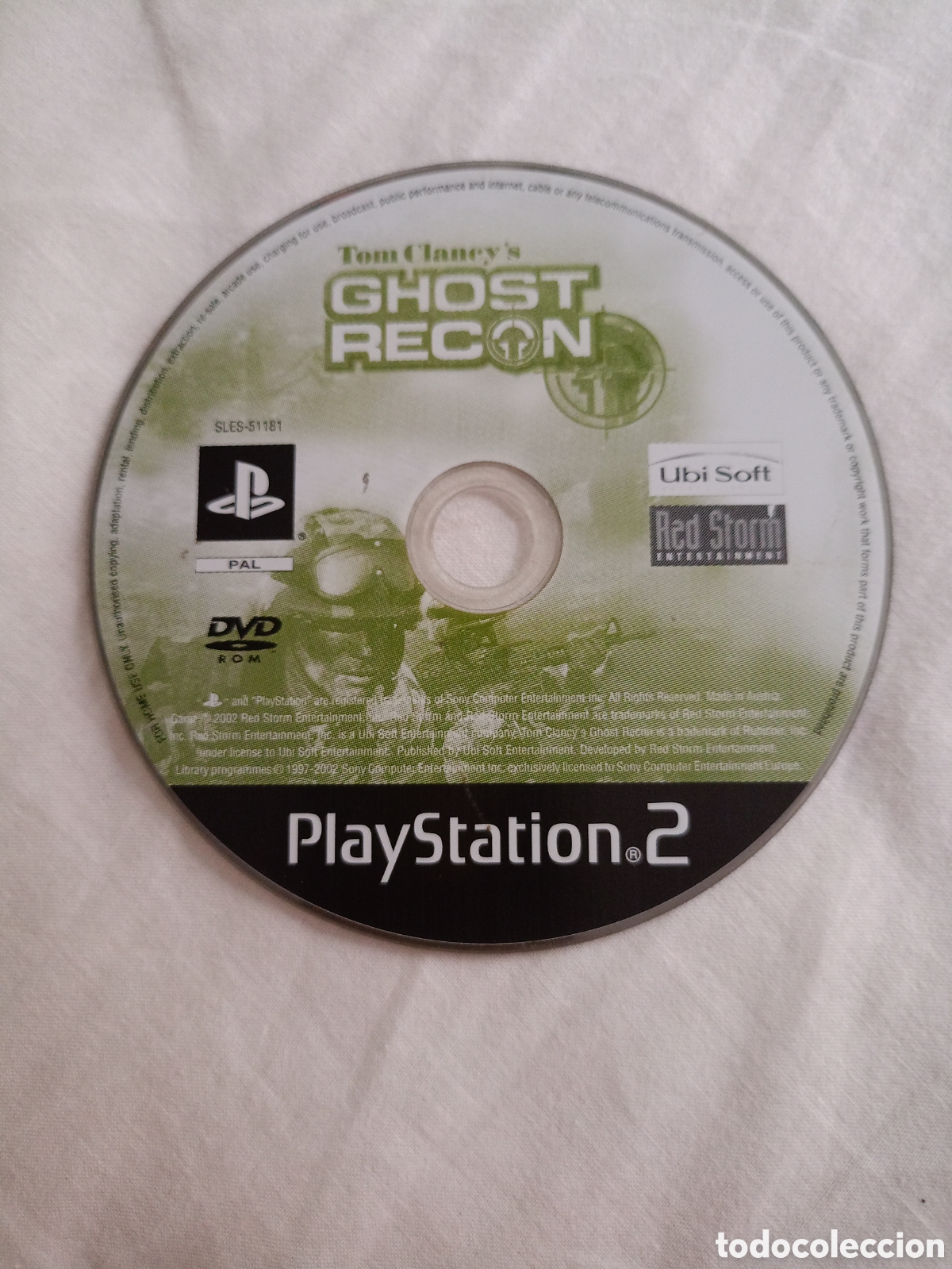 Videojuegos y consolas: Tom Clancy's Ghost Recon (Sony PS2, 2002),solo disco