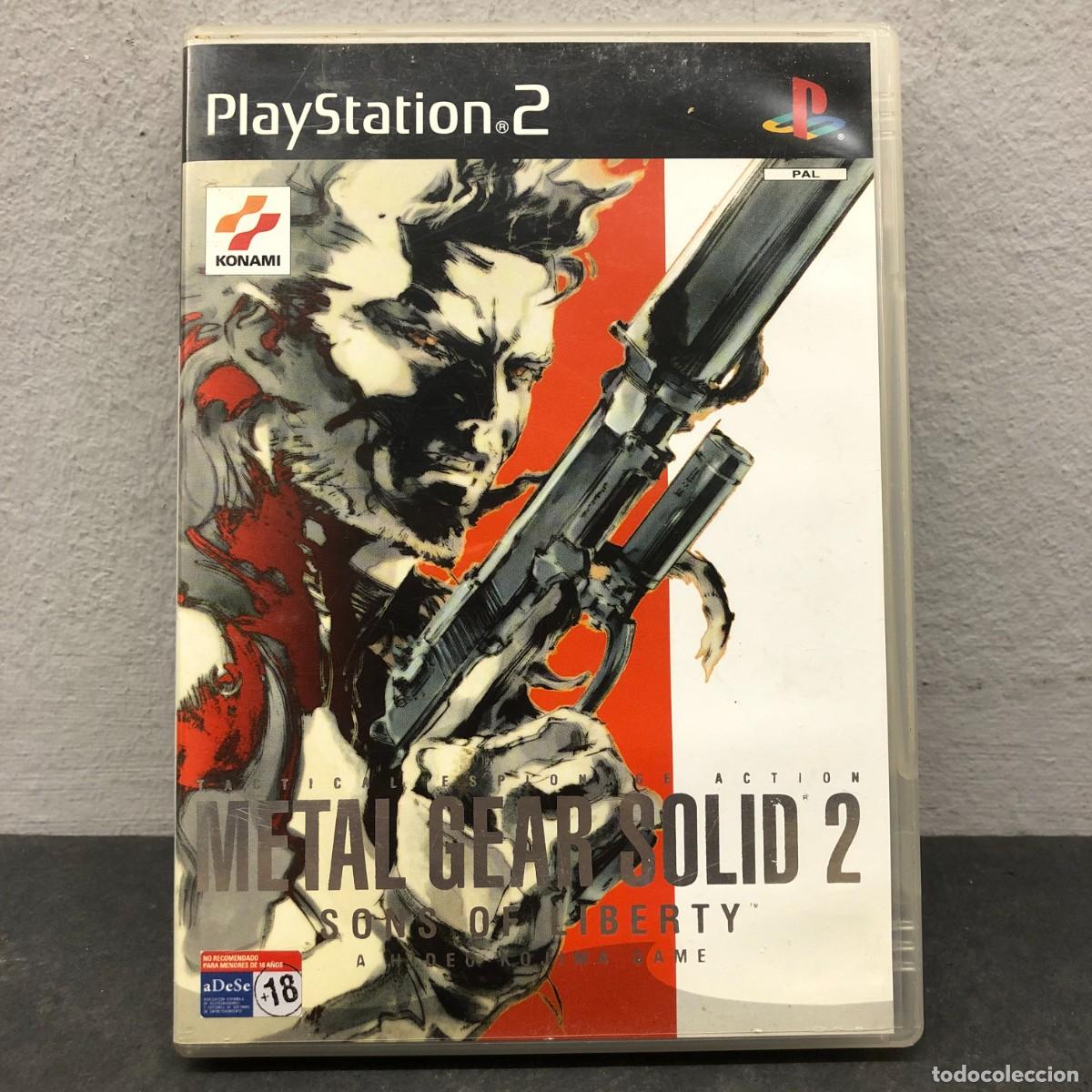 Videojuegos y consolas: METAL GEAR SOLID 2 - SONS OF LIBERTY - PLAY STATION 2 - PS2 - +18 - 2 DISCOS - VIDEOJUEGO / 1130