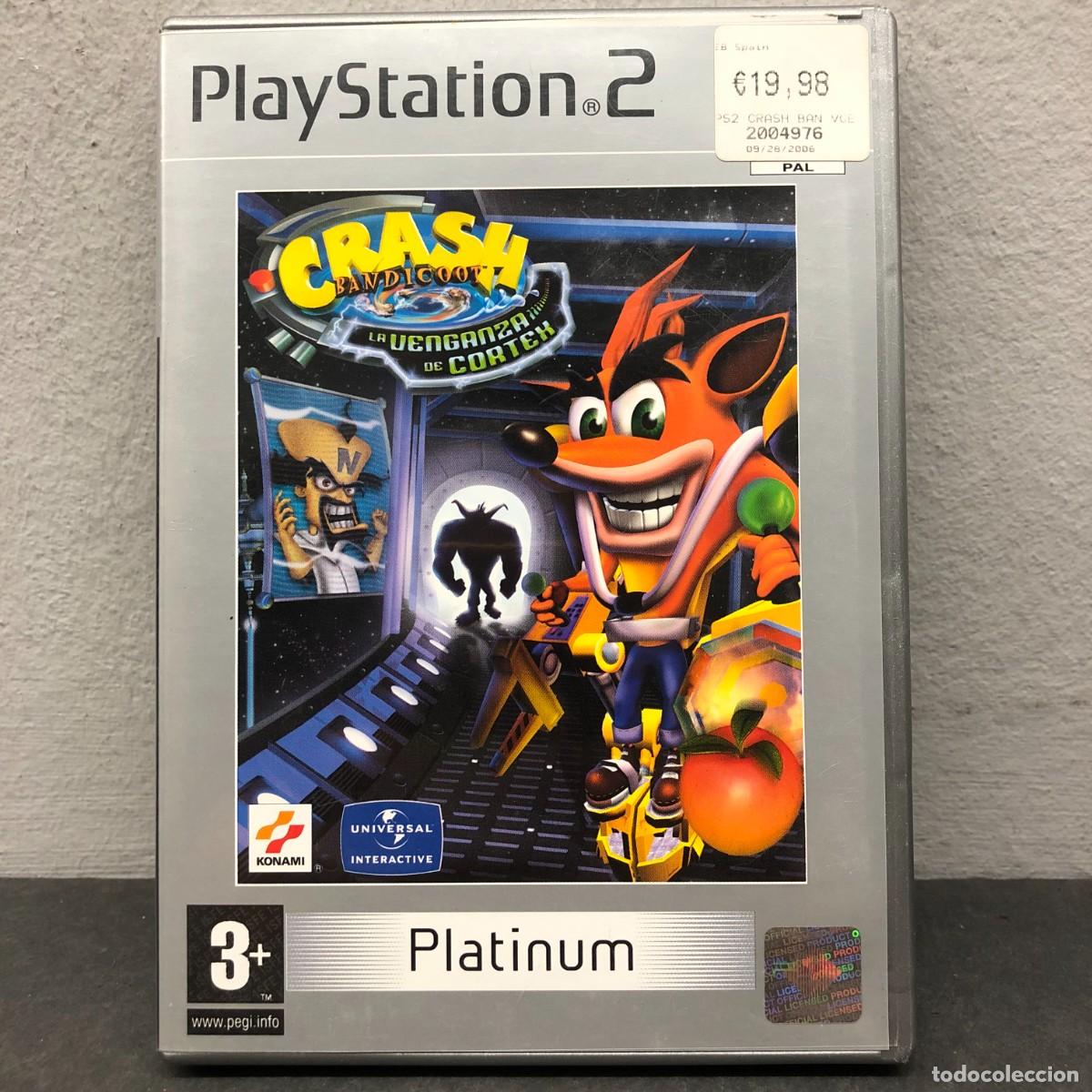Videojuegos y consolas: CRASH BANDICOOT - LA VENGANZA DE CORTEX - PLAY STATION 2 - PS2 - PLATINUM - +3 - VIDEOJUEGO / 1134