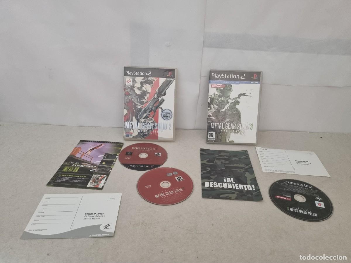 Videojuegos y consolas: Lote de 2 Juego para PS2 Metal Gear S&oacute;lid 2 y Metal Gear Solid 3
