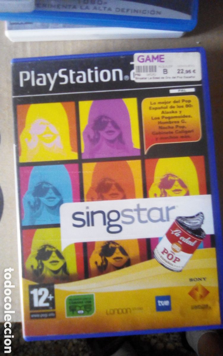 Videojuegos y consolas: Caja vac&iacute;a PS2 del juego SingStar. Con libreto. A&ntilde;o 2006.
